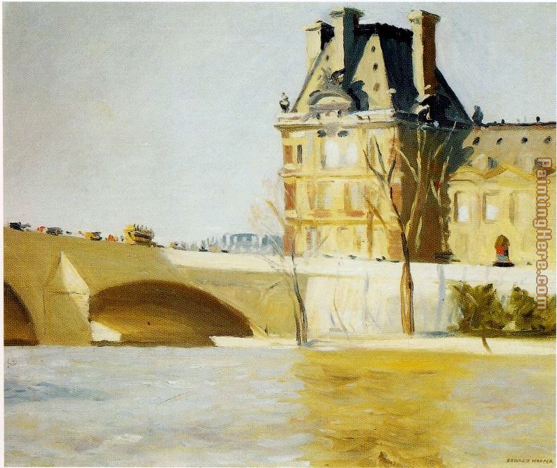 Les Pont Royal painting - Edward Hopper Les Pont Royal art painting
